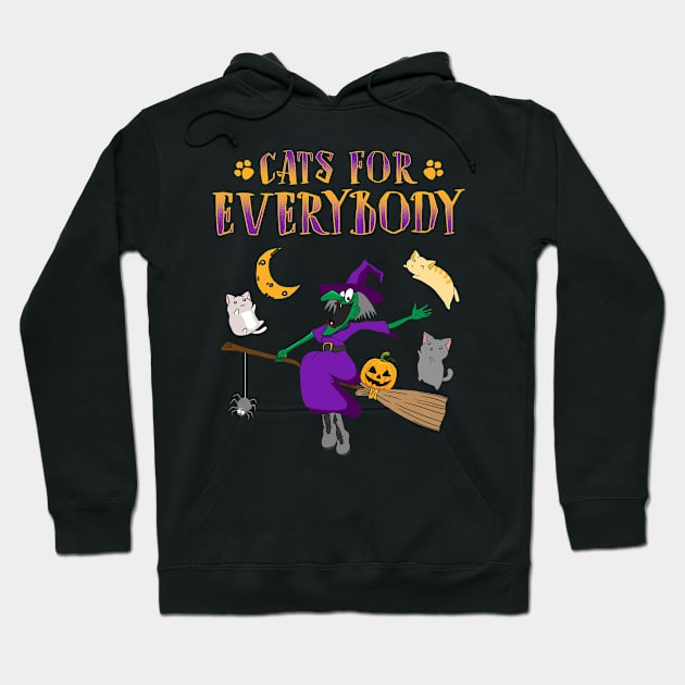 Cats For Everybody Hoodie by KsuAnn